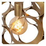 HANNELORE Lampa wisząca Ø 40 cm 1xE27 złoty mat / mosiądz 10423/40/02 Lucide - zdjęcie dodatkowe 4